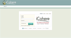 Desktop Screenshot of login.icohere.com