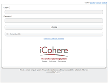 Tablet Screenshot of login.icohere.com